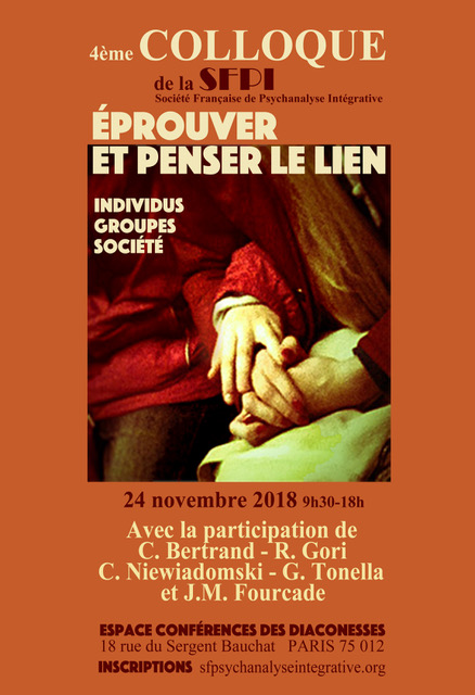 éprouver et penser le lien- colloque SFPI